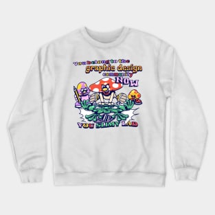 Graphic Design Frog Crewneck Sweatshirt